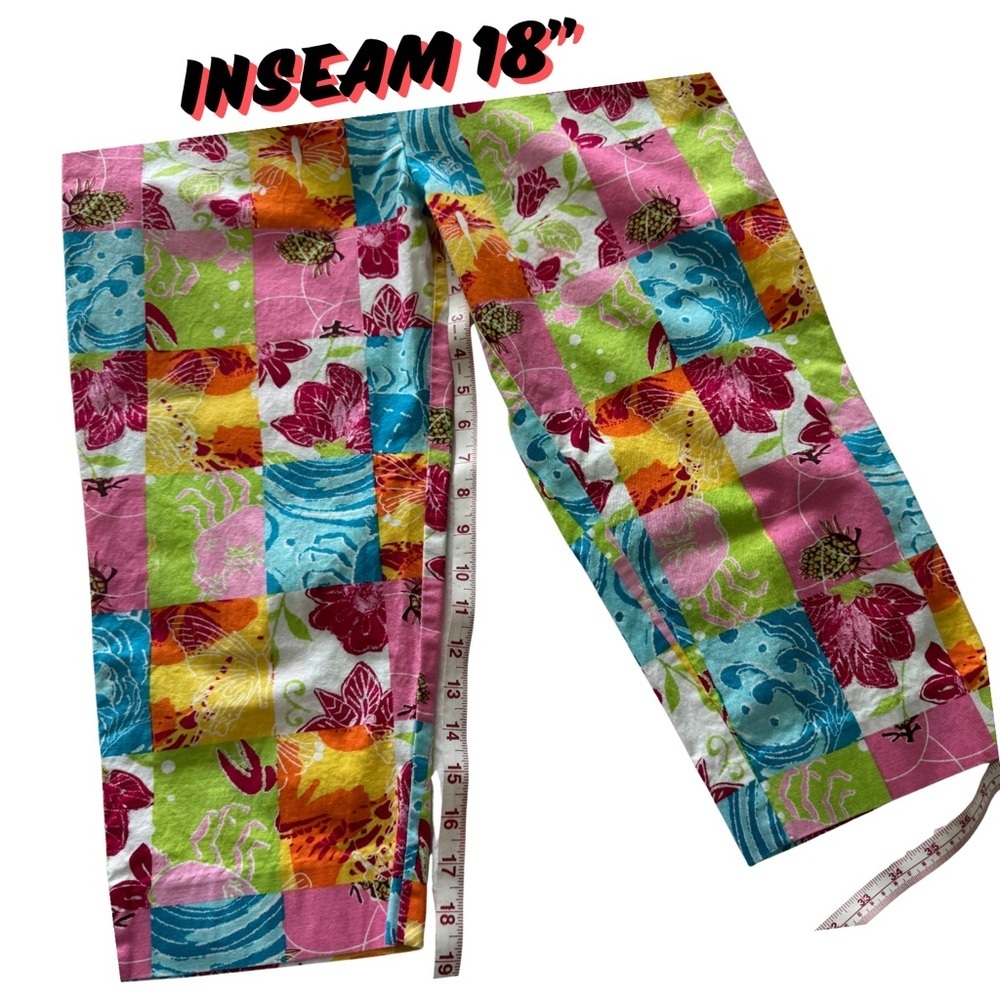 Mountain Lake Multicolor Patchwork Pants Size 8 - Picture 3 of 7